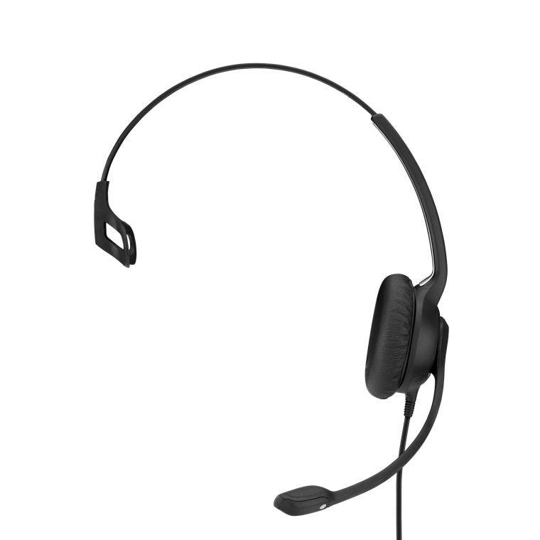 EPOS | Sennheiser SC230 Wide Band Monaural headset with Noise Cancelling mic - high impedance for standard phones
