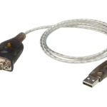 Aten USB to RS232 converter with 1m cable，921.6 Kbps Transfer Rate