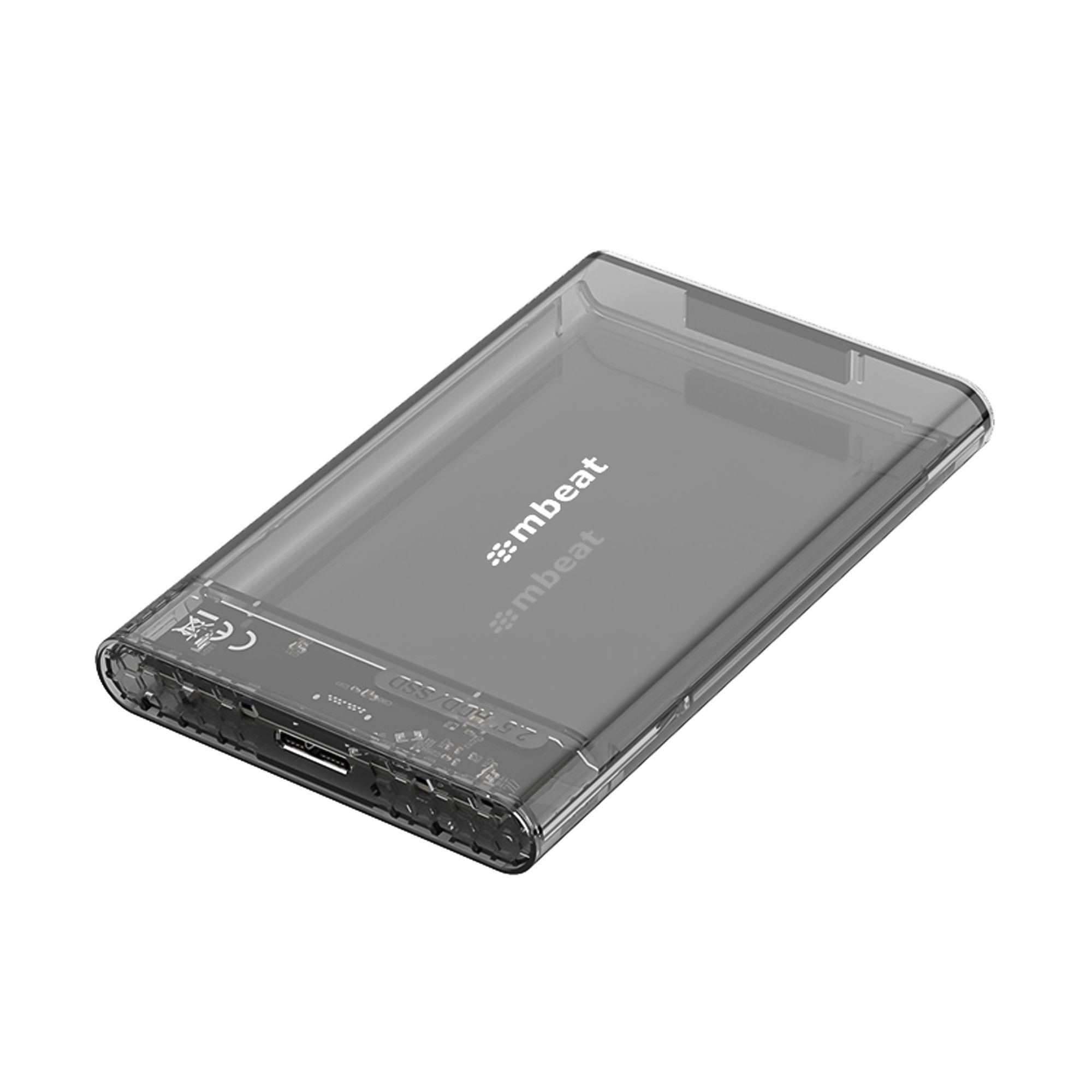 mbeat® A1 See-Through Tool Free USB 3.0 2.5" SATA HDD Enclosure - Black USB Port: USB 3.0 Data Speed: Maximum up to 5Gbps Product Weight: 53g