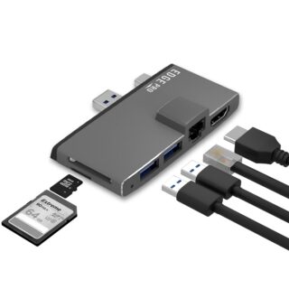 (LS) mbeat® Edge Pro Multifunction USB- C Hub for Microsoft Surface Pro 5/6 Metal Grey (HDMI