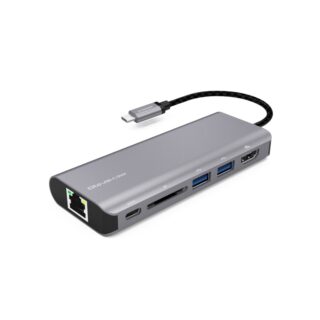 (LS) mbeat® Elite USB Type-C Multifunction Dock - USB-C/4k HDMI/LAN/Card Reader/Aluminum Casing/Compatible with MAC/Desktop PC Notebook Laptop Devices