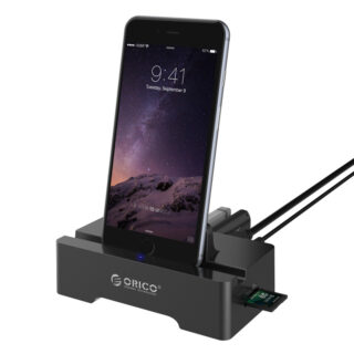 ORICO 3 Port USB2.0 Docking Station of Cellphone and PAD for SD TF with 1M USB3.0