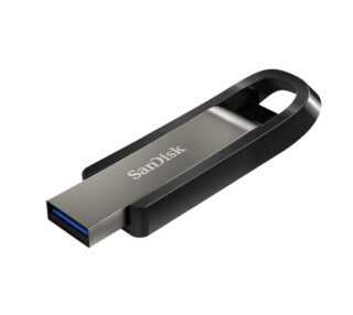 SanDisk 64GB Extreme GO USB3.2 Metal Flash Drive USB-A 400MB/s SecureAccess™ encryption software2 Lifetime Lifetime Warranty Black (LS)