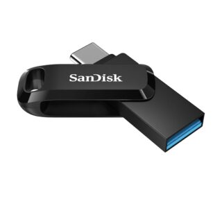 SanDisk 32GB Ultra Dual Drive Go 2-in-1 USB-C USB-A Flash Drive Memory Stick 150MB/s USB3.1 Type-C Swivel for Android Smartphones Tablets Macs PCs