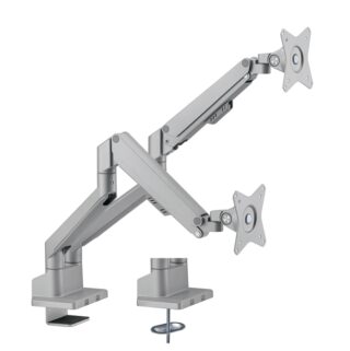 Brateck Dual Monitor Thin Gas Spring Monitor Arm Fit Most 17"-32" Monitors