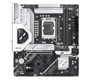 ASUS B860M AYW GAMING WIFI Micro-ATX Motherboard Up to 128GB DDR5 (2x Slots)