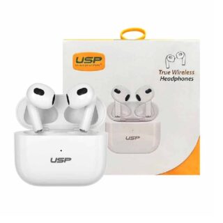 USP True Wireless Earphones/Headphones White BT241 - Smart Touch Controls