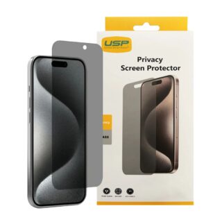 USP Apple iPhone 16 / iPhone 15 Pro / iPhone 15 (6.1") Privacy Screen Protector - Privacy Protection