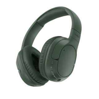 Belkin SoundForm Surround Wireless Over-The-Ear Headphones + USB-C Cable (1.2M) + Audio Cable (3.5mm) (1.2M)  - Olive (AUD009FQOL)