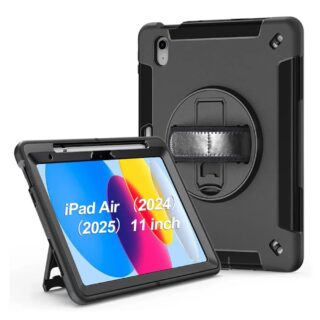 USP Rugged Apple iPad Air (10.5") (3rd Gen) Case Black - Built-in-Kickstand