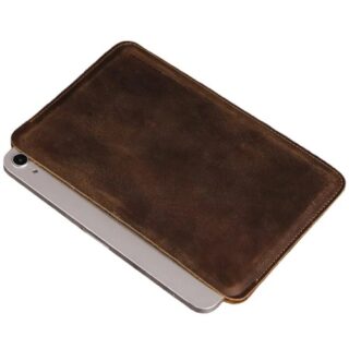 USP Leather Sleeve Apple iPad Mini (7.9") (5th/4th/3rd/2nd/1sth Gen) / iPad Mini (8.3") (6th Gen) Case Brown - 3 Years Warranty