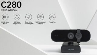 RAPOO C280 2K Webcam - Wide Angle Lens