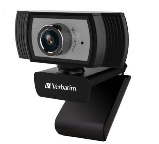 Verbatim 1080p Full HD Webcam - Black/Silver FHD 1920x1080