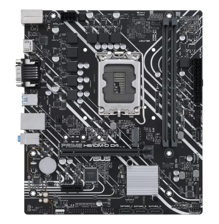 ASUS H610M PRIME H610M-D D4-CSM Intel LGA 1700 mATX Motherboard
