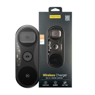 Pisen 3-in-1 Wireless Charging Station - Black