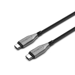 Cygnett Armoured Braided USB-C to USB-C (2.0) Cable (1M) - Black (CY4674PCTYC)