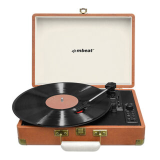(LS) mbeat® Woodstock Retro Turntable Recorder with Bluetooth  USB Direct Recording - Built-in Dual Speakers