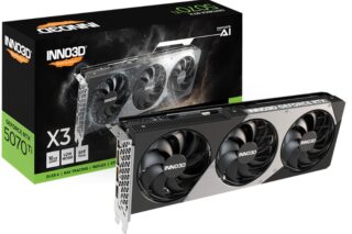 INNO3D nVidia GeForce RTX 5070 TI X3 16GB GDDR7 2452 MHz Boost Clock