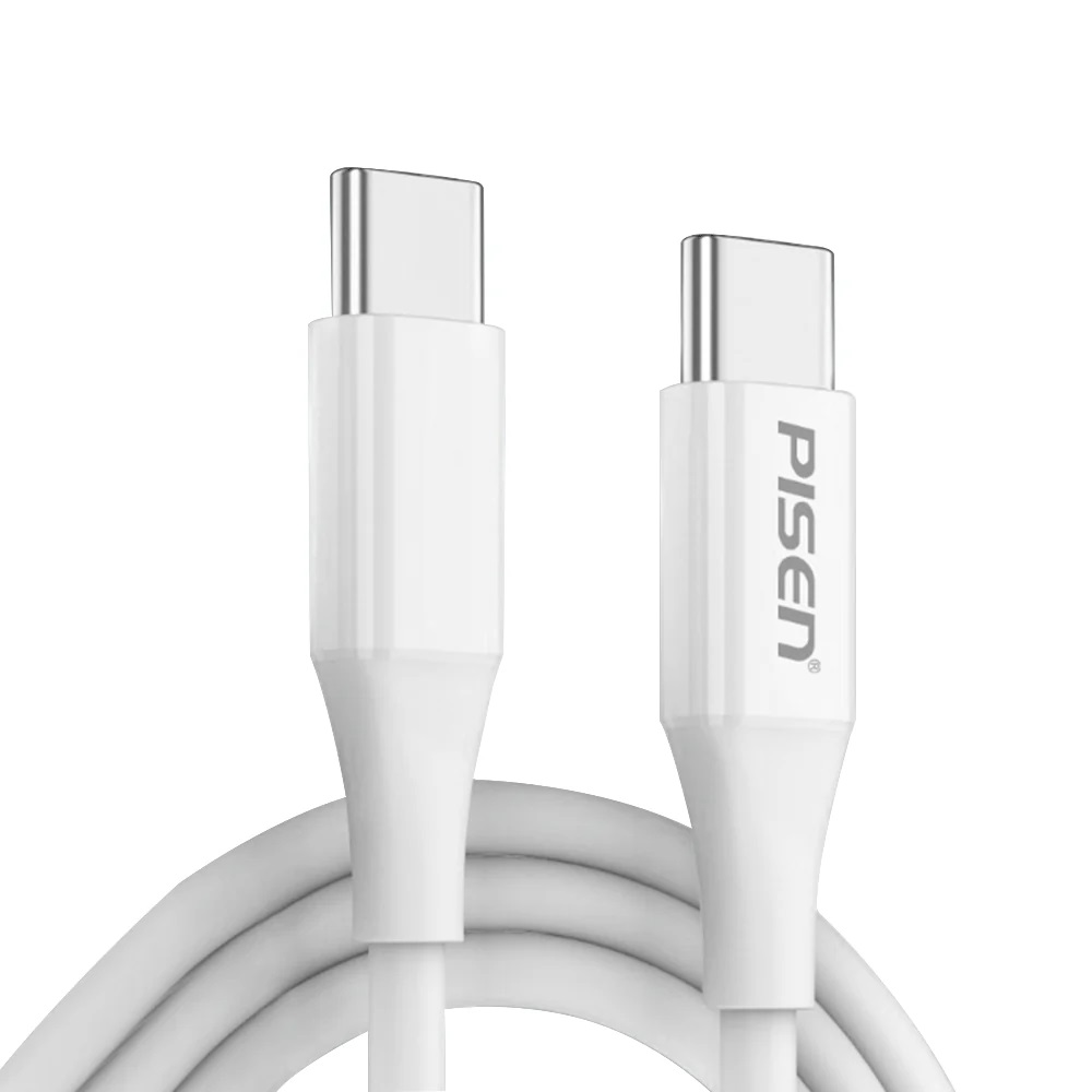 Pisen Mr White USB-C to USB-C PD 60W Cable (1M) White - 60W/3A