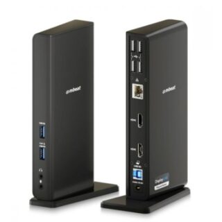 mbeat® USB-C/A Dual HDMI DisplayLink Docking Station Dual Full HD 1080p @60Hz 2 × HDMI 1.3 1 × USB-B 3.0 2 × USB-A 3.1 Gen 1 4 × USB-A 2.0