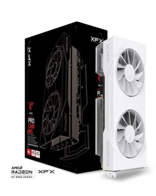 XFX Swift AMD Radeon RX 9070 OC White Dual Fan Gaming Edition with 16GB GDDR6 HDMI 3xDP