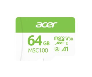 Acer MSC100-64GB microSD Express Read  Write Speed up to 100 MB/s  30MB/s BL.9BWWA.336