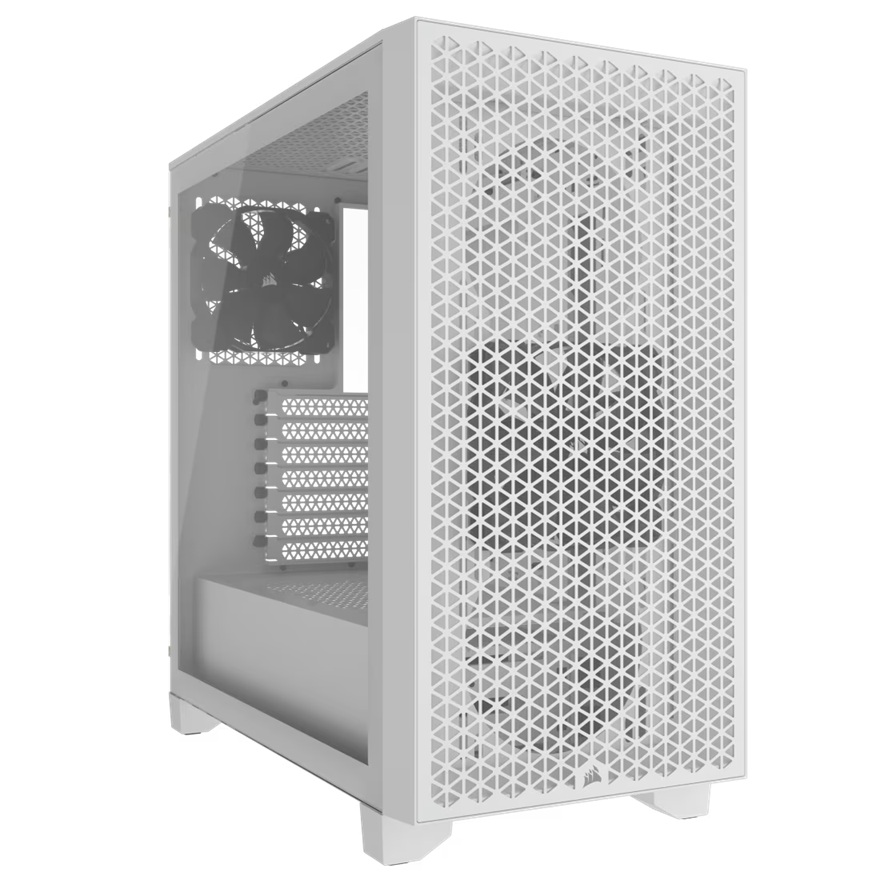 Corsair 3000D AIRFLOW Mid-Tower PC Case - White