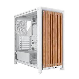 Corsair FRAME 4000D WOOD RS Modular Mid-Tower PC Case - White/Oak