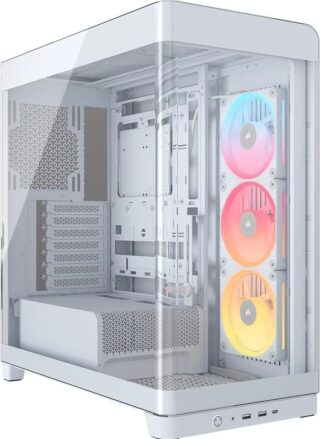 Corsair FRAME 4500X LX-R RGB LINK Panoramic Glass Mid-Tower PC Case White: up to 460mm GPU