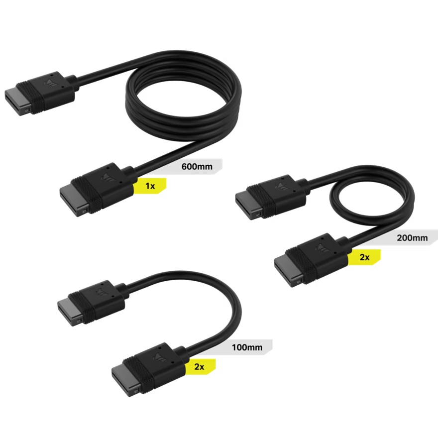 Corsair iCUE LINK Cable Kit with Straight connectors - 100mm x 1