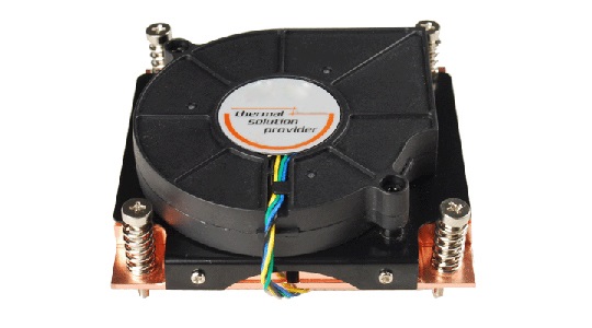 TGC Chassis Accessory 1U Universal CPU Active Cooler (Full Copper) for for 1155