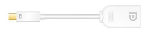 Mini Display Port (M ) to Display Port (F) cable - 15cm (LS)