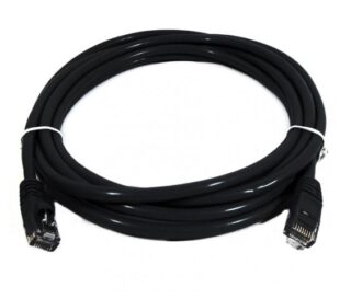 8Ware CAT6 Cable 0.25m - Black Premium RJ45 Ethernet Network LAN UTP Patch Cord 26AWG CU Jacket