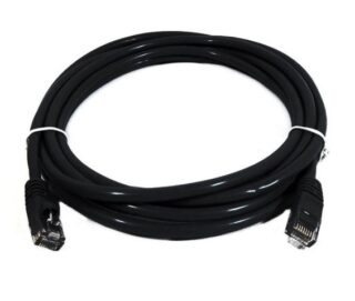 8Ware CAT6 Cable 0.5m - Black Premium RJ45 Ethernet Network LAN UTP Patch Cord 26AWG CU Jacket