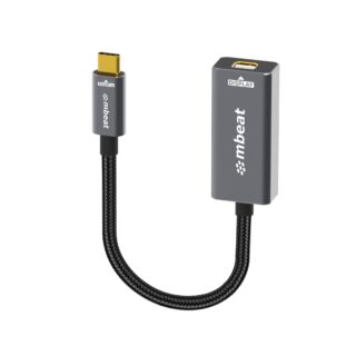 mbeat® Tough Link USB-C to Mini DisplayPort Adapter Host Interface: USB-C 3.2 Gen 2 Up to 4K@60Hz (3840×2160) Product Weight: 19.2g