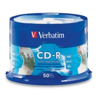 Verbatim CD-R 700MB 50Pk White InkJet 52x Superior ink absorption on high-resolution 5