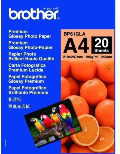 Brother BP-61GLA A4 GLOSSY PAPER (20 SHEETS) - 190 GSM