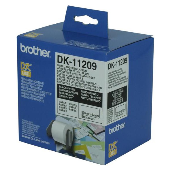 Brother White Small Address Label 29mmX62mm