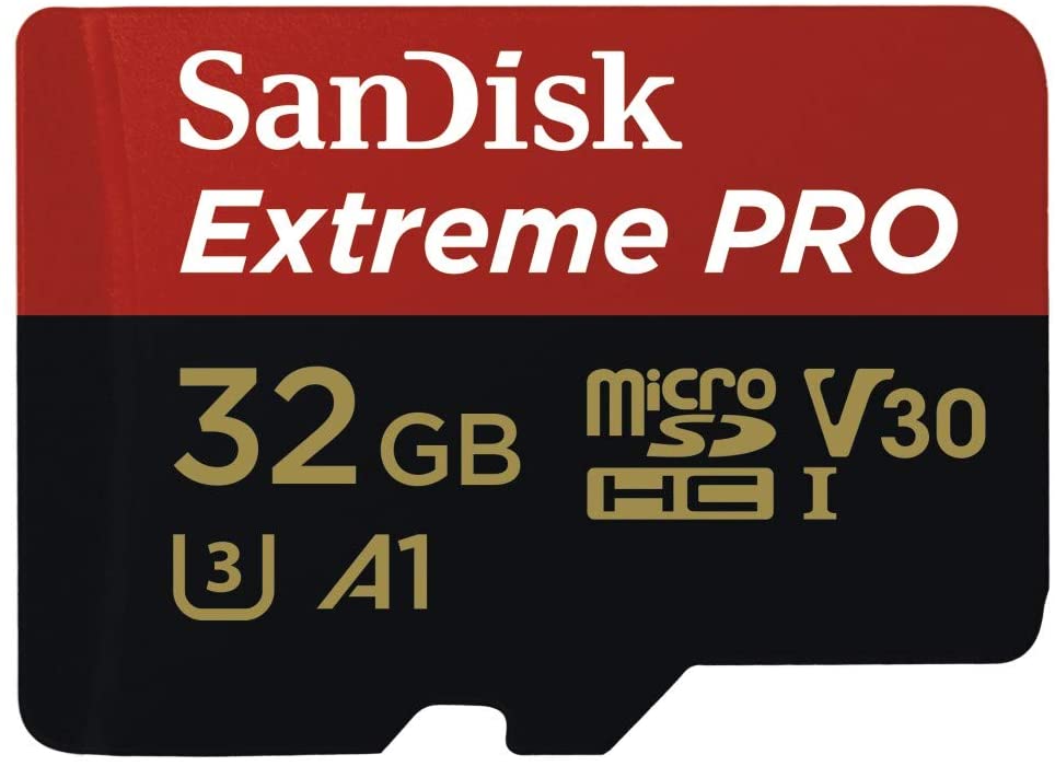 SanDisk Extreme Pro 32GB microSD SDHC SQXCG 100MB/s 90MB/s V30 U3 C10 UHS-1 4K UHD Shock temperature water X-ray proof with SD Adaptor >16GB