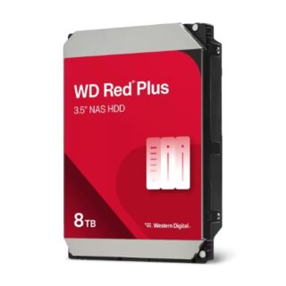 Western Digital WD Red Plus 8TB 3.5" NAS HDD SATA WD80EFPX 215MB/s 5640 RPM 256MB Cache 3-Year Limited Warranty
