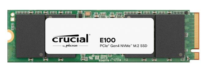 Crucial E100 480GB Gen4 NVMe SSD 4700/2500 MB/s R/W 60TBW 350K/460K IOPS 1.5M hrs MTTF M.2 2280 PCIe4 3yrs
