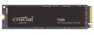 Crucial T500 1TB Gen4 NVMe SSD - 7300/6800 MB/s R/W 600TBW 1440K IOPs 1.5M hrs MTTF Acronis True Image Adobe Creative Cloud ~CT1000P510SSD8