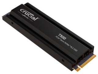 Crucial T500 1TB Gen4 NVMe SSD Heatsink - 7300/6800 MB/s R/W 600TBW 1440K IOPs 1.5M hrs MTTF Acronis True Image for PS5 ~CT1000T500SSD8