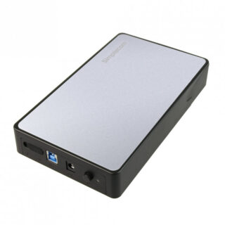 (LS)Simplecom SE325 Tool Free 3.5" SATA HDD to USB 3.0 Hard Drive Enclosure - Silver Enclosure
