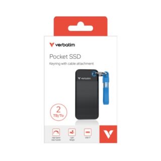 Verbatim Pocket SSD USB 3.2 Gen 2 2TB Black/Blue