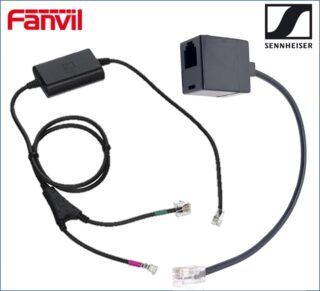 Fanvil / EPOS l Sennheiser Electronic Hook Switch (EHS) Adapter - Inc Fanvil T-03 RJ9 Connector Cable