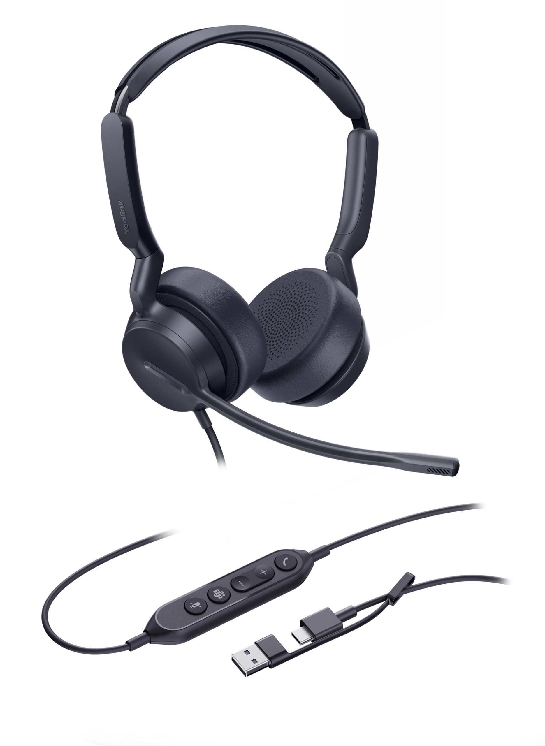Yealink UH42 Dual Teams USB-C/A Microsoft Certified Teams USB Wired Headset