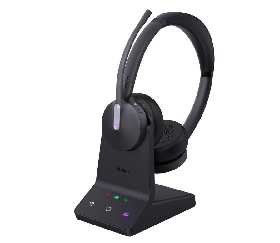 Yealink WH64 Hybrid Dual with Charging Stand Teams DECT Wireless Headset