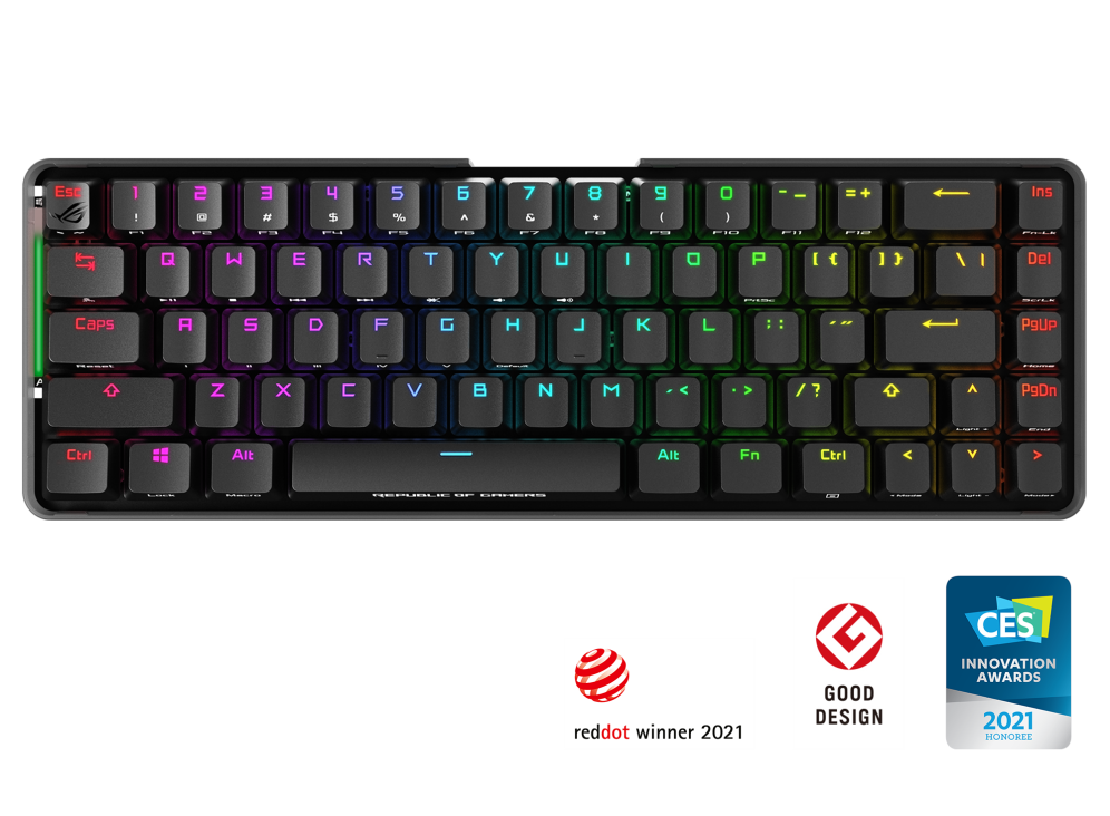 ASUS M601 ROG FALCHION NX Red Switch Compact 65% Wireless Mechanical Gaming Keyboard