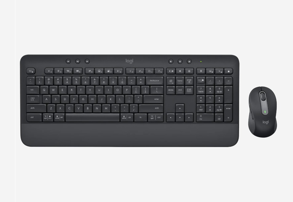 Logitech MK650 Wireless Keyboard Mouse - Graphite for Business